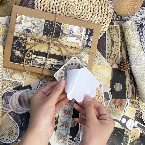 Poppy Crafts Vintage Sticker & Scrap Paper Pack - Space Exploration*