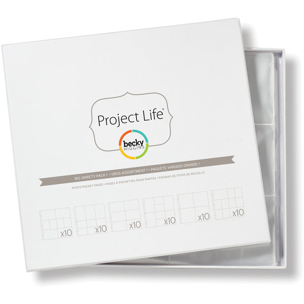 Project Life By Becky Higgins - Photo Pocket Pages 60 Pack - Big Variety Pack 1