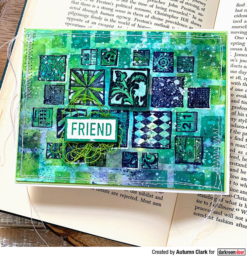 Darkroom Door Stencil 4.6"X3" - Arty Squares