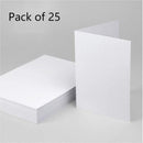 Poppy Crafts 300gsm 5X7in Card Blank Silk White  - Pack of 25