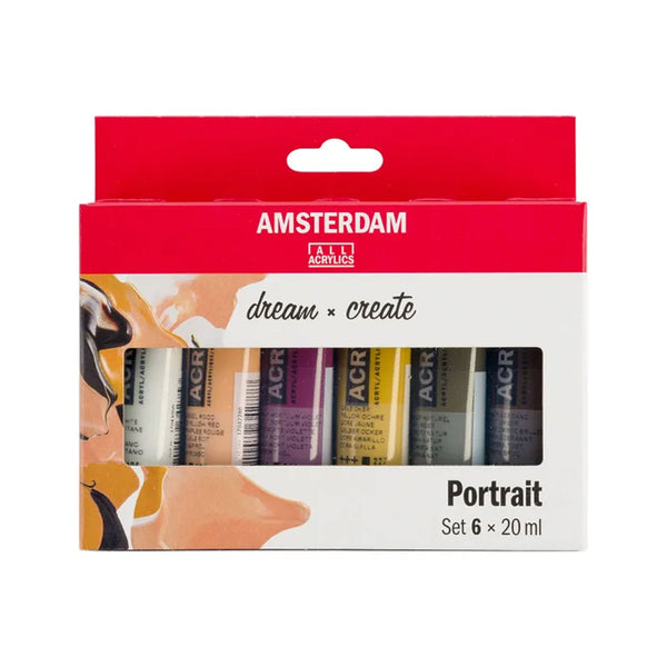 Amsterdam Acrylic Paint Set 6 Pack - Portrait