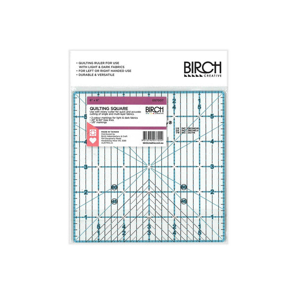 Birch Creative Quilting Square - 6"x 6"