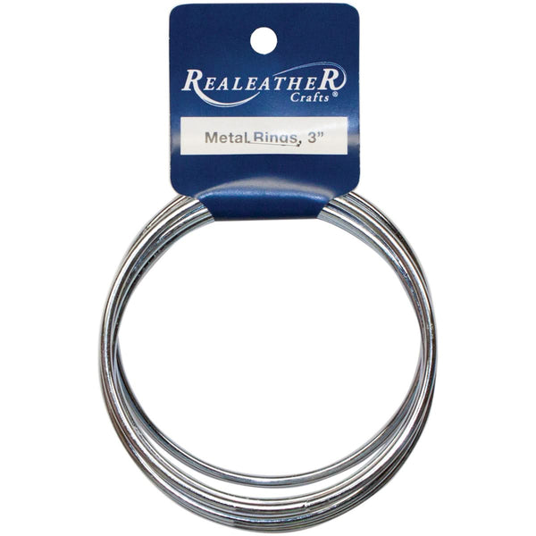 Zinc Metal Rings 3" 6/Pkg*