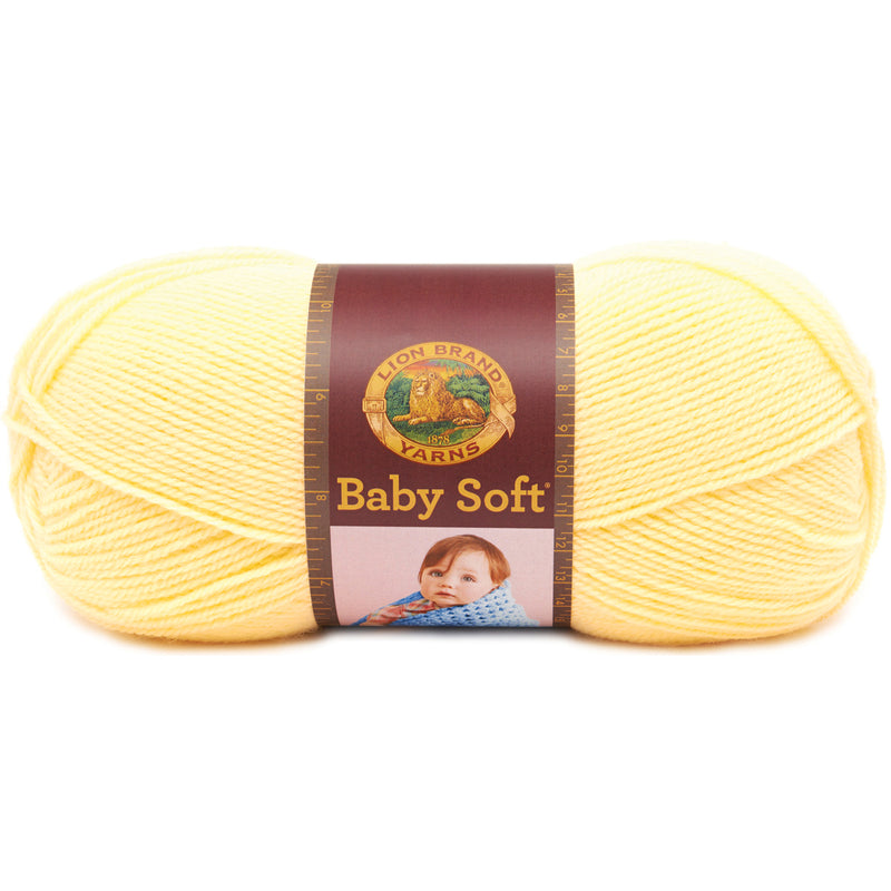 Lion Brand Baby Soft Yarn - Lemonade 140g