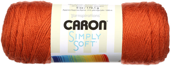 Caron Simply Soft Solids Yarn - Pumpkin 170g
