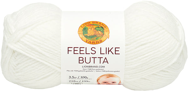 Lion Brand Feels Like Butta Yarn - White 100g