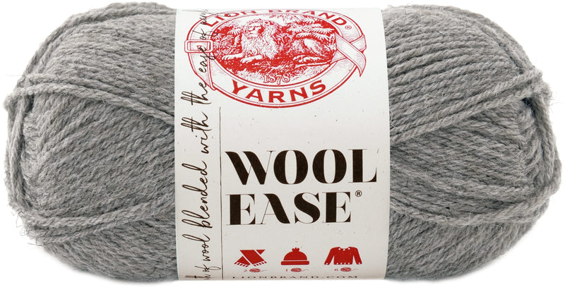 Lion Brand Wool-Ease Yarn - Grey Heather