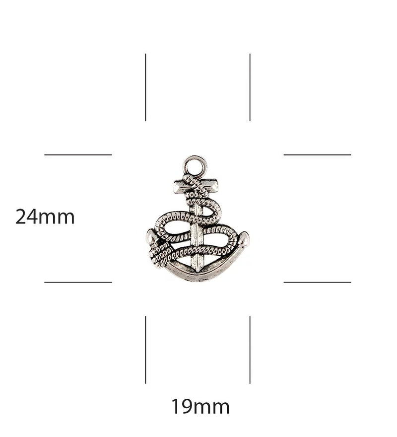 Craft Consortium Ocean Tale Metal Charms 8 pack - Anchors*