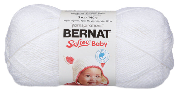 White     -yarn softee baby