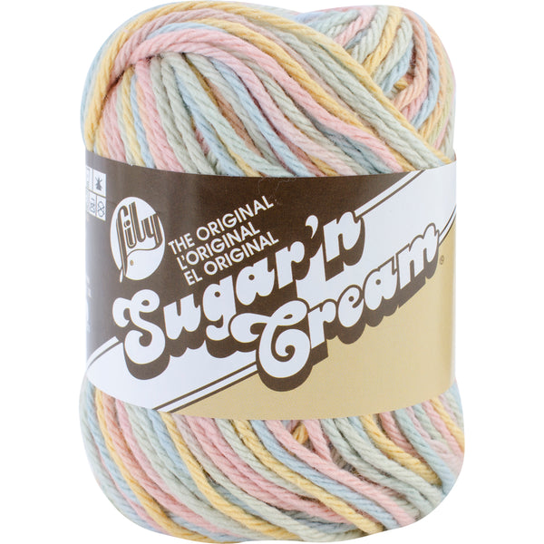 Lily Sugar'n Cream Cotton Yarn - Ombres - Butter Cream 57g