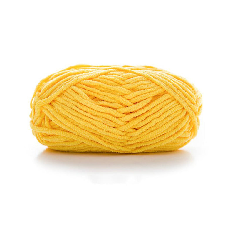 Poppy Crafts Super Soft Chenille Yarn 100g - Sunshine