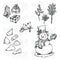 Heartfelt Creations Cling Rubber Stamp Set - Countryside Winter 'scapes*