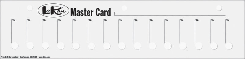 LoRan Master Cards 3/pkg 11"x2.75" - 3/Pkg*