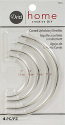 Dritz Home Curved Upholstery Needles 4 pack - Sizes 3", 4", 5" & 6"