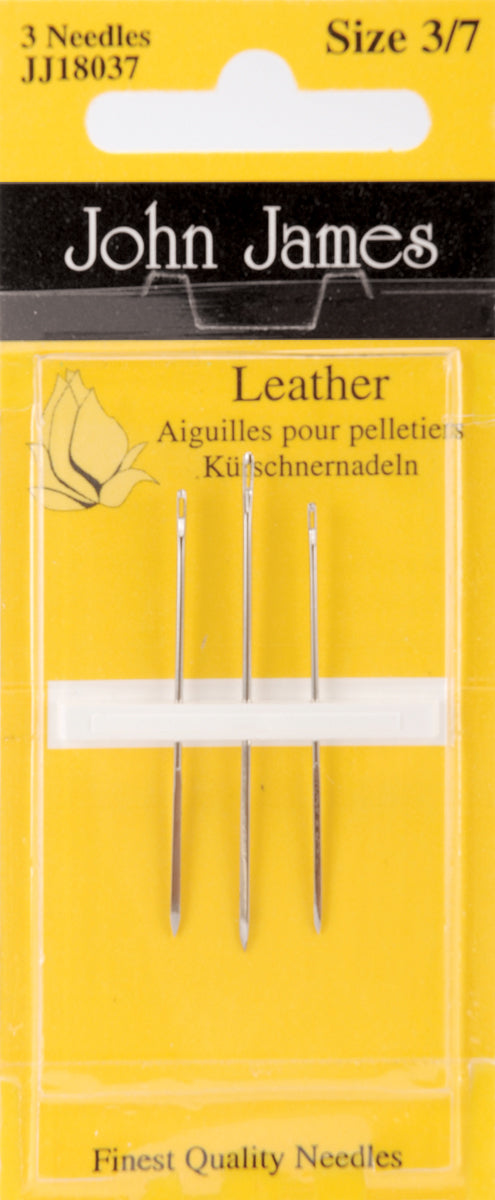 John James Leather Hand Needles - Size 3/7 3/Pkg