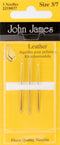 John James Leather Hand Needles - Size 3/7 3/Pkg