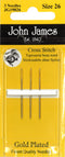 John James Gold Tapestry Hand Needles Size 26 3/Pkg