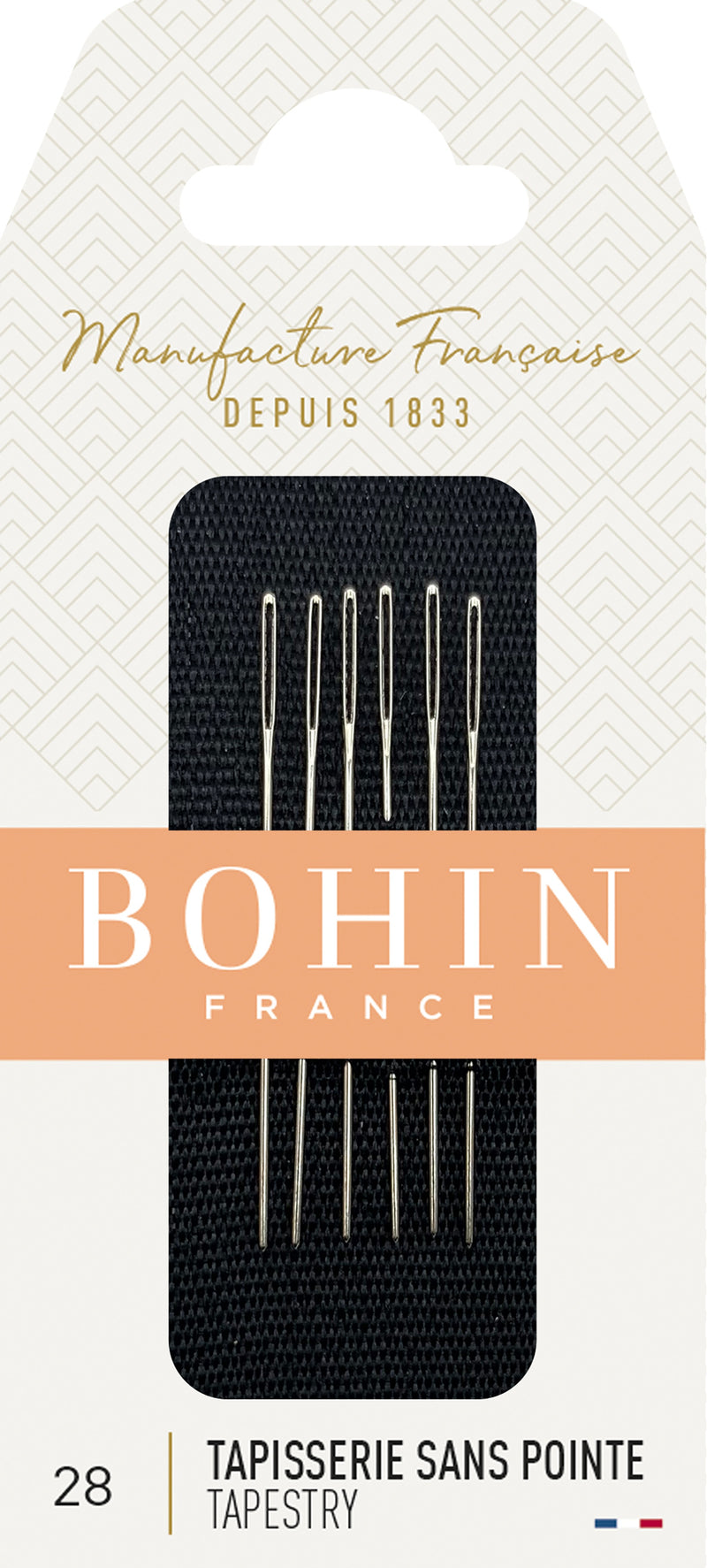Bohin Tapestry Hand Needles Size 28 6/Pkg*
