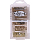 Stampendous Encrusted Jewel Embossing Powder & Elements - Gold