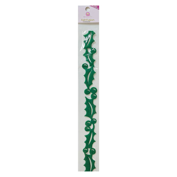 Queen & Co 12" Self-Adhesive Felt Fusion - Holly - Green*