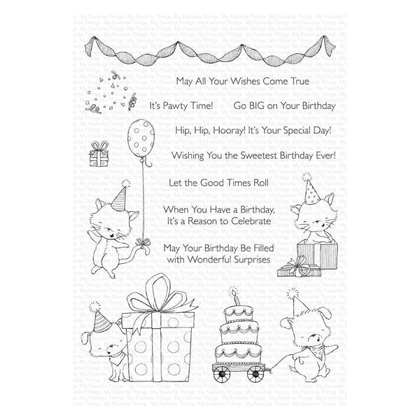 My Favorite Things Stacey Yacula Stamps 6"X8" - Pawty Time