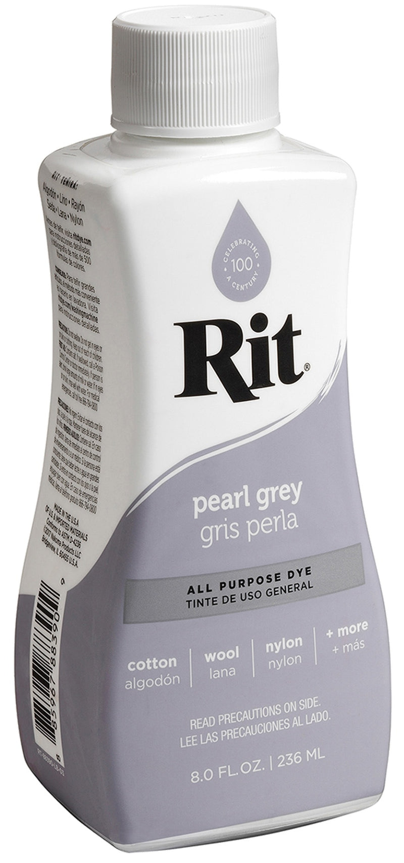 Rit Dye Liquid Fabric Dye 8oz - Pearl Grey