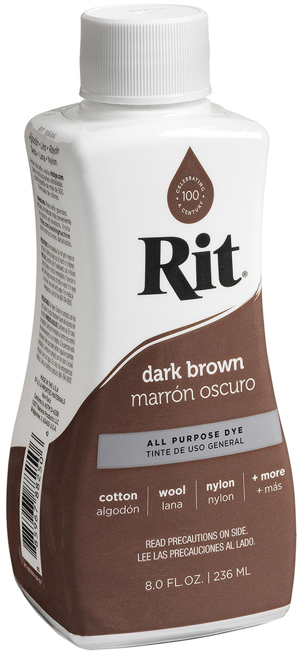 Rit Dye Liquid Fabric Dye 8oz - Dark Brown