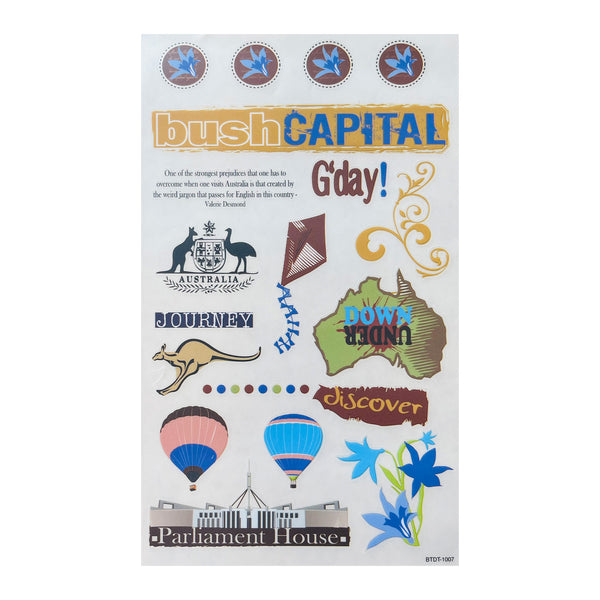 Been There Done That Rub-Ons - Australian Capital Territory Icons