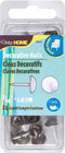 Dritz Home Decorative Nails 7/16" 24 pack - Nickel Hammered Head*