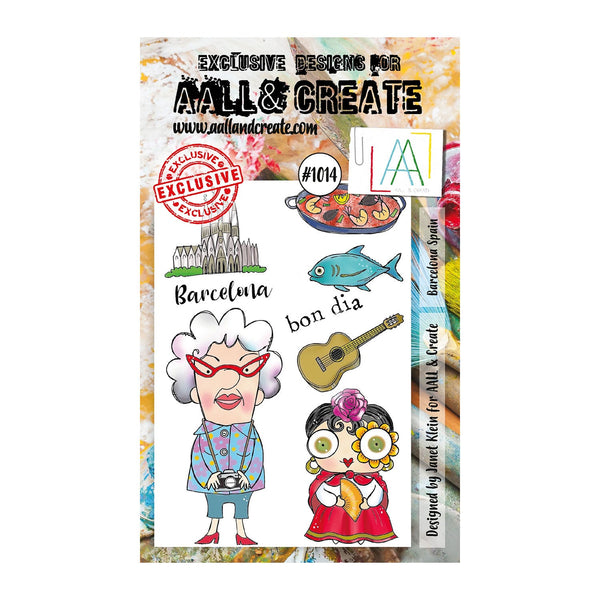 Aall & Create - Clear Stamp Set #1014 - Barcelona Spain*