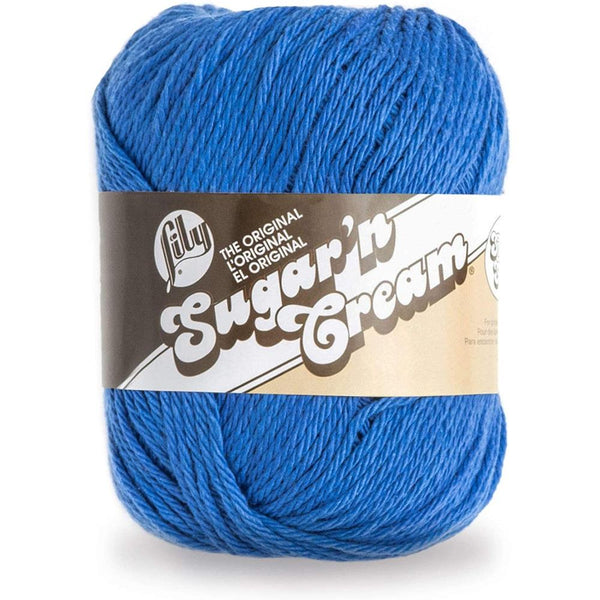Lily Sugar'n Cream Yarn - Solids Super Size - Dazzle Blue