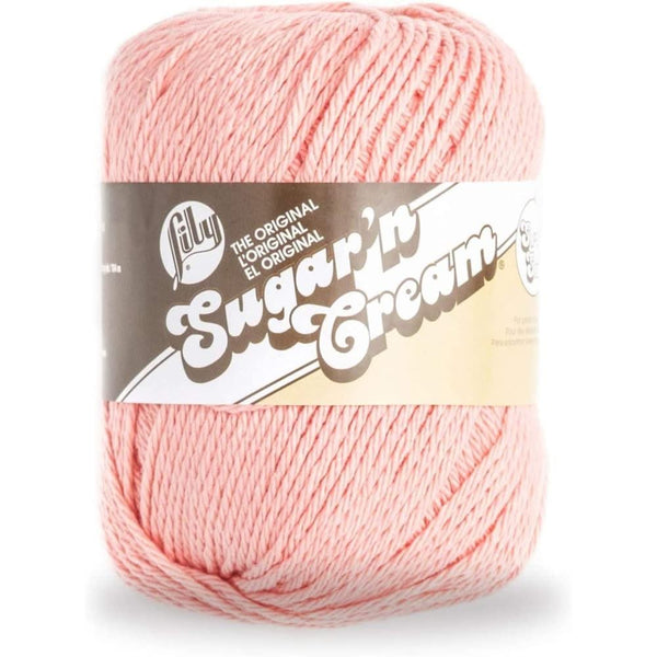 Lily Sugar'n Cream Yarn - Solids Super Size - Coral Rose