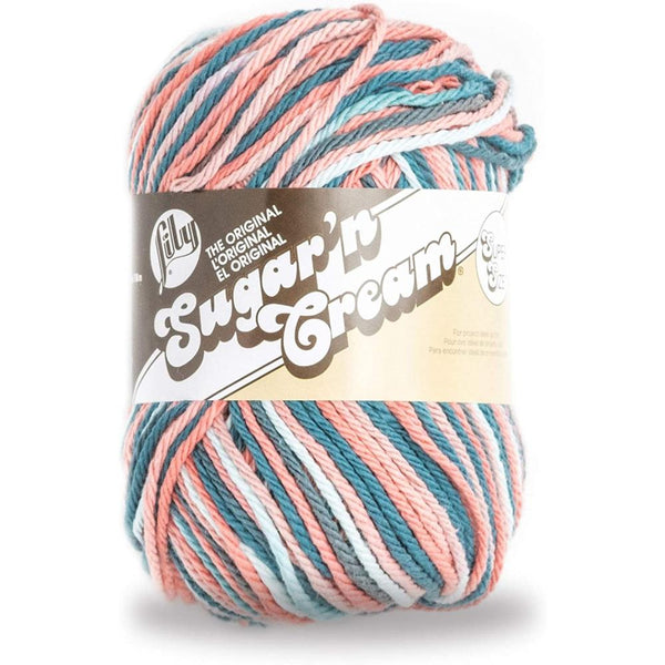 Lily Sugar'n Cream Yarn - Ombres Super Size - Seas Ombre