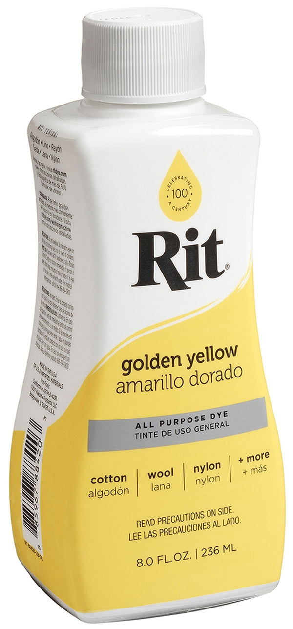 Rit Dye Liquid Fabric Dye 8oz - Golden Yellow