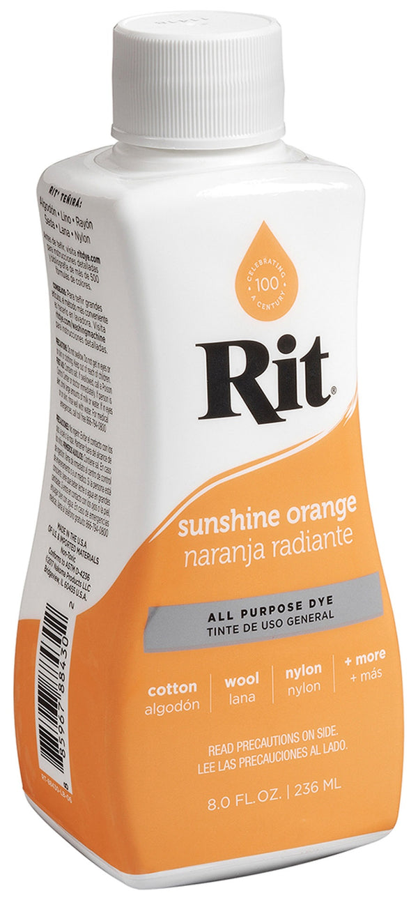 Rit Dye Liquid Fabric Dye 8oz - Sunshine Orange