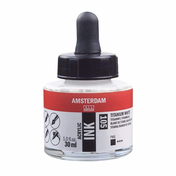 Talens Amsterdam Acrylic Ink 30ml - Titanium White