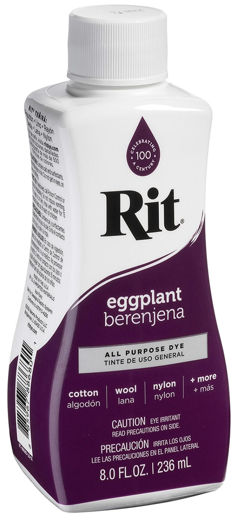 Rit Dye Liquid Fabric Dye 8oz - Eggplant