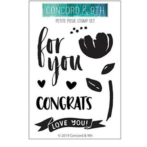 Concord & 9th Clear Stamps 3 inch X4 inch - Petite Posie