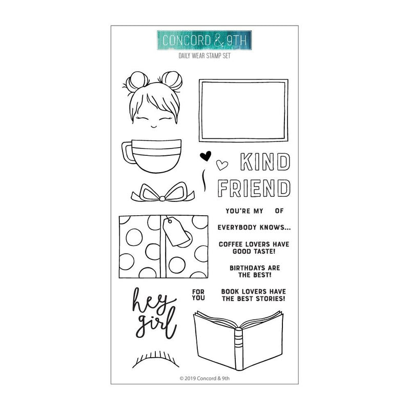 Concord & 9th Clear Stamps 4in X 8in - Daily Wear*