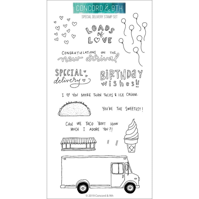 Concord & 9th Clear Stamps 4in x 8in - Special Delivery