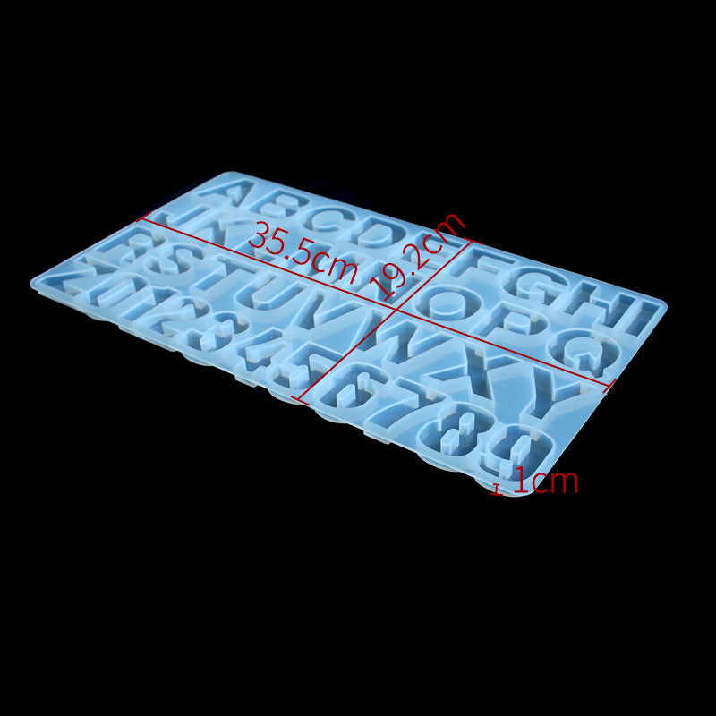 Poppy Crafts Silicone Resin Mold - Alphabet & Numbers