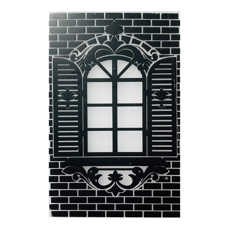 Poppy Crafts 4"x6" Embossing Folder 111 - Old Window