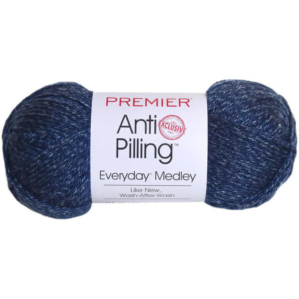 Premier Yarns Anti-Pilling Everyday Medley Yarn - Navy - 3.5oz/100g^