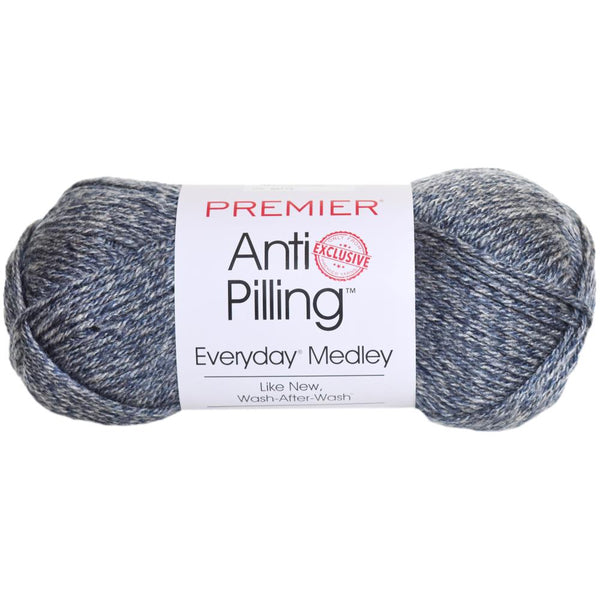 Premier Yarns Anti-Pilling Everyday Medley Yarn - Vintage Denim - 3.5oz/100g^