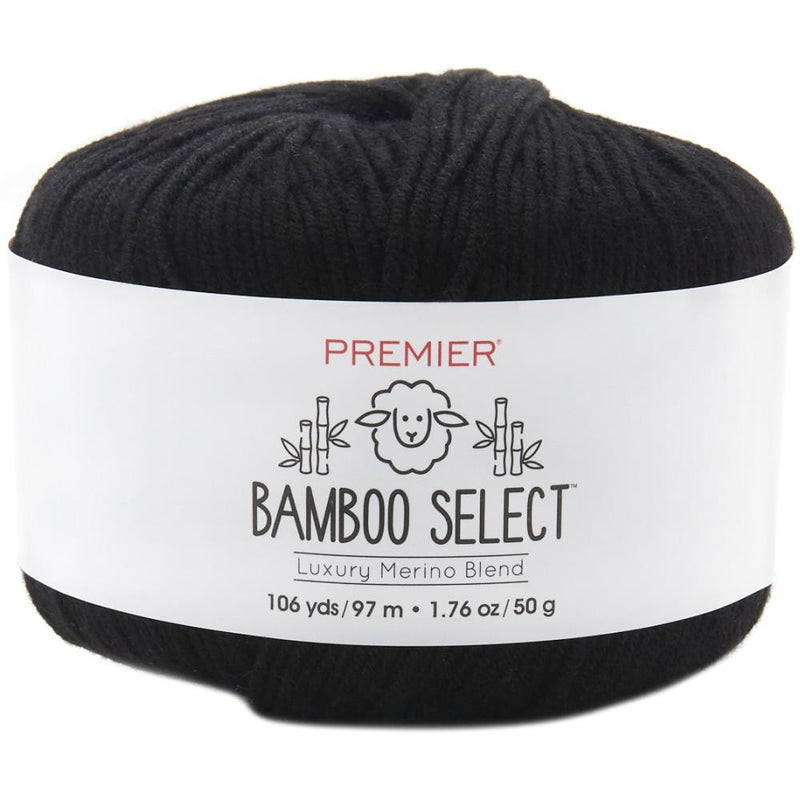 Premier Yarns Bamboo Select Yarn - Black 50g