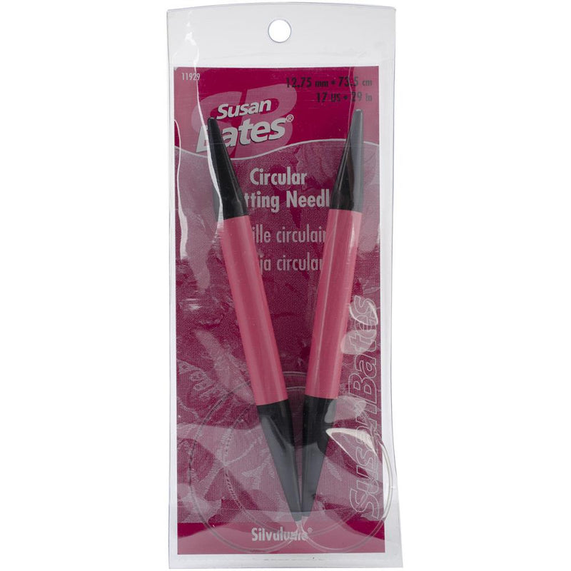 Silvalume Circular Knitting Needles 29" - Size 17/12.75mm