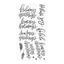 My Favorite Things Vault Clear Stamps 4"X8" - Hand-Lettered Holiday Greetings*