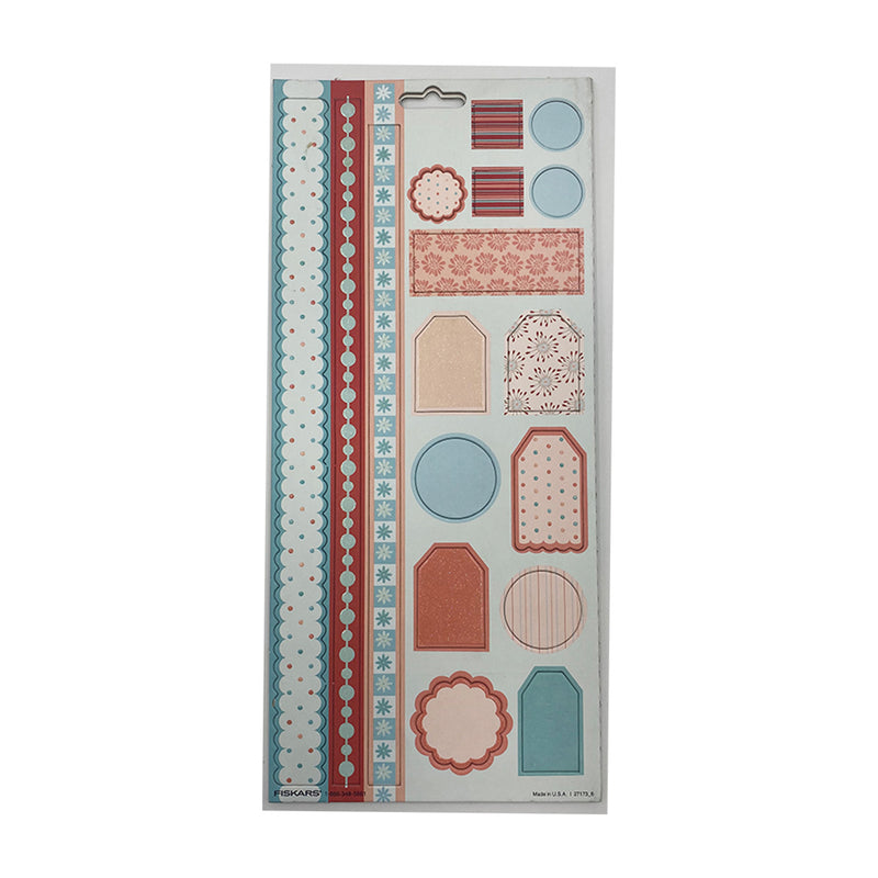 Heidi Grace Large Chipboard Stickers with Glitter - Borders with Tags - Wildflowers*