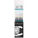 Willow Wolfe Callia Artist Mixed Media Detail Brush Set Round, Liner, Filbert, Flat, Angle*