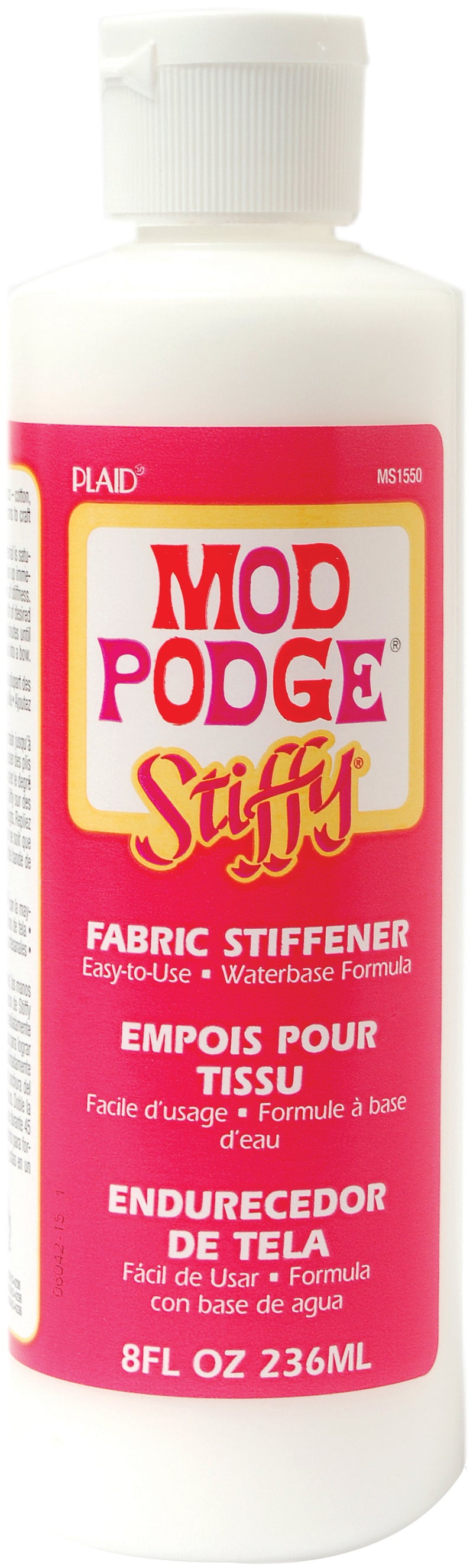 8 ounce   -stiffy fab stiffener